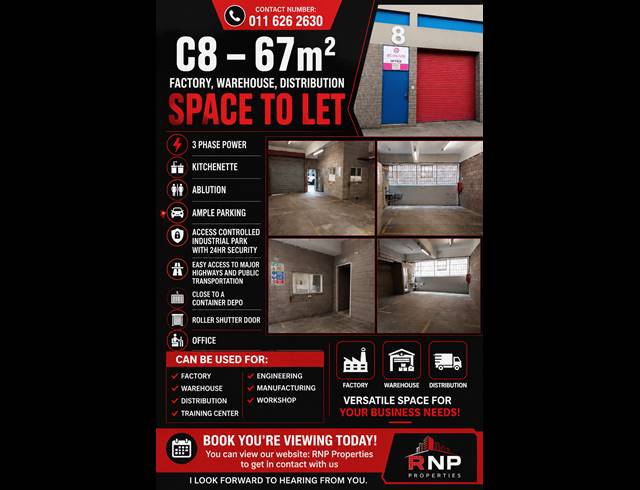 Industrial property to rent in HERIOTDALE
